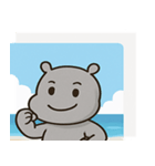 海のカバ@SFW（個別スタンプ：4）