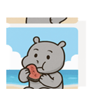 海のカバ@SFW（個別スタンプ：8）