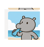 海のカバ@SFW（個別スタンプ：9）