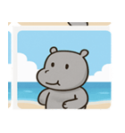 海のカバ@SFW（個別スタンプ：14）