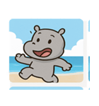 海のカバ@SFW（個別スタンプ：27）