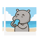海のカバ@SFW（個別スタンプ：30）