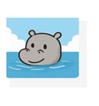 海のカバ@SFW（個別スタンプ：32）