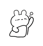 ゆるいうさぎのようななにか（個別スタンプ：1）