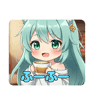 ふわふわみなみちゃんスタンプ（個別スタンプ：10）