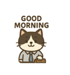 Hatch the Working Cat（個別スタンプ：4）