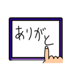 タブレットに指で書（描）いてる風スタンプ（個別スタンプ：2）