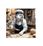 ホワイトタイガーの職業12（個別スタンプ：1）