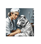 ホワイトタイガーの職業12（個別スタンプ：5）