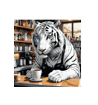ホワイトタイガーの職業12（個別スタンプ：7）