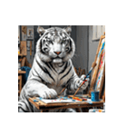 ホワイトタイガーの職業12（個別スタンプ：8）