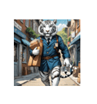 ホワイトタイガーの職業12（個別スタンプ：10）