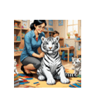 ホワイトタイガーの職業12（個別スタンプ：17）