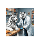 ホワイトタイガーの職業12（個別スタンプ：19）