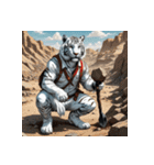 ホワイトタイガーの職業12（個別スタンプ：21）