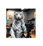 ホワイトタイガーの職業12（個別スタンプ：24）