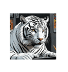 ホワイトタイガーの職業12（個別スタンプ：26）