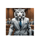 ホワイトタイガーの職業12（個別スタンプ：27）