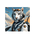 ホワイトタイガーの職業12（個別スタンプ：33）