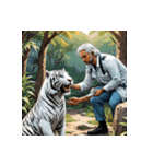 ホワイトタイガーの職業12（個別スタンプ：35）