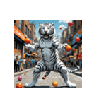 ホワイトタイガーの職業12（個別スタンプ：36）