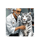 ホワイトタイガーの職業12（個別スタンプ：40）