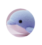 もふもふイルカプレミアムカプセルトイ（個別スタンプ：21）