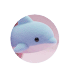 もふもふイルカプレミアムカプセルトイ（個別スタンプ：34）