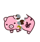 ぶーぶーちゃん ボツのおうち（個別スタンプ：8）