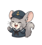 チンチラ海兵系女子（個別スタンプ：3）