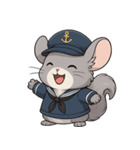 チンチラ海兵系女子（個別スタンプ：5）