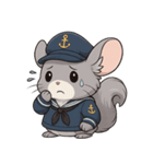 チンチラ海兵系女子（個別スタンプ：6）