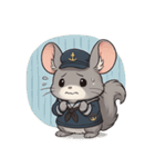 チンチラ海兵系女子（個別スタンプ：9）