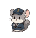 チンチラ海兵系女子（個別スタンプ：12）