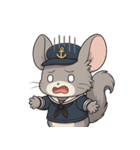 チンチラ海兵系女子（個別スタンプ：16）
