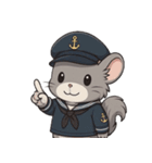 チンチラ海兵系女子（個別スタンプ：32）