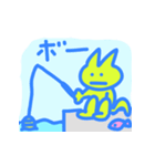 ぽよネコブルーのまいにち（個別スタンプ：10）