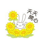 【中国語（繁体字）】父親節 夏のうさぎ（個別スタンプ：6）
