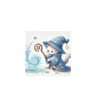 魔法ねこ、今日も大活躍（個別スタンプ：5）