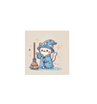 魔法ねこ、今日も大活躍（個別スタンプ：8）