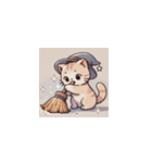 魔法ねこ、今日も大活躍（個別スタンプ：13）