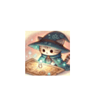 魔法ねこ、今日も大活躍（個別スタンプ：16）