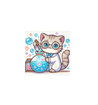 魔法ねこ、今日も大活躍（個別スタンプ：22）