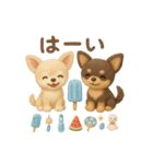 ふわふわチワワの 夏スタンプ（個別スタンプ：6）