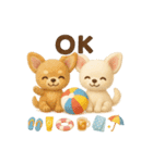 ふわふわチワワの 夏スタンプ（個別スタンプ：7）