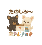 ふわふわチワワの 夏スタンプ（個別スタンプ：28）