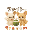ふわふわチワワの 夏スタンプ（個別スタンプ：35）