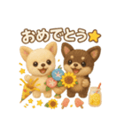 ふわふわチワワの 夏スタンプ（個別スタンプ：36）