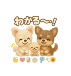 ふわふわチワワの 夏スタンプ（個別スタンプ：40）