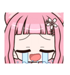 感情を伝えるスタンプ・ネコ耳女子（個別スタンプ：2）